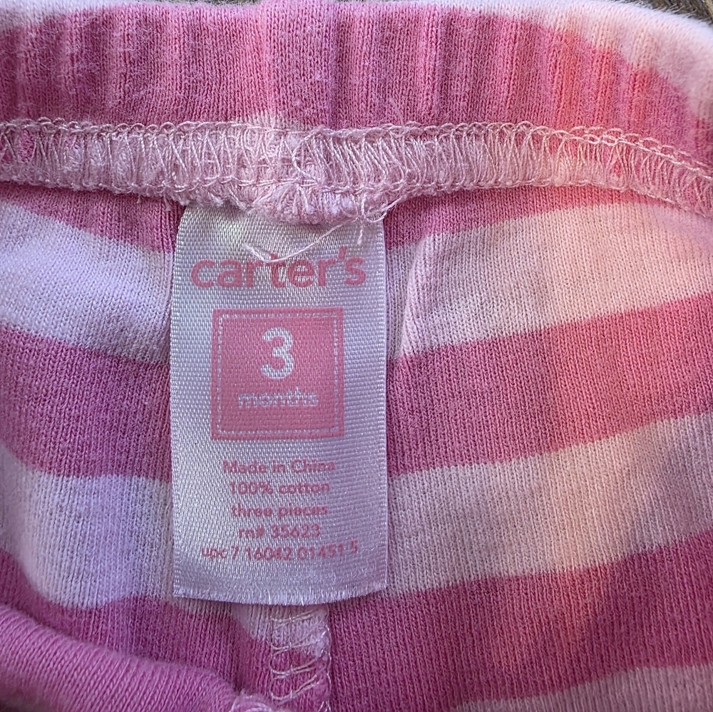 Pink Striped Baby Leggings - Picture 3 of 5